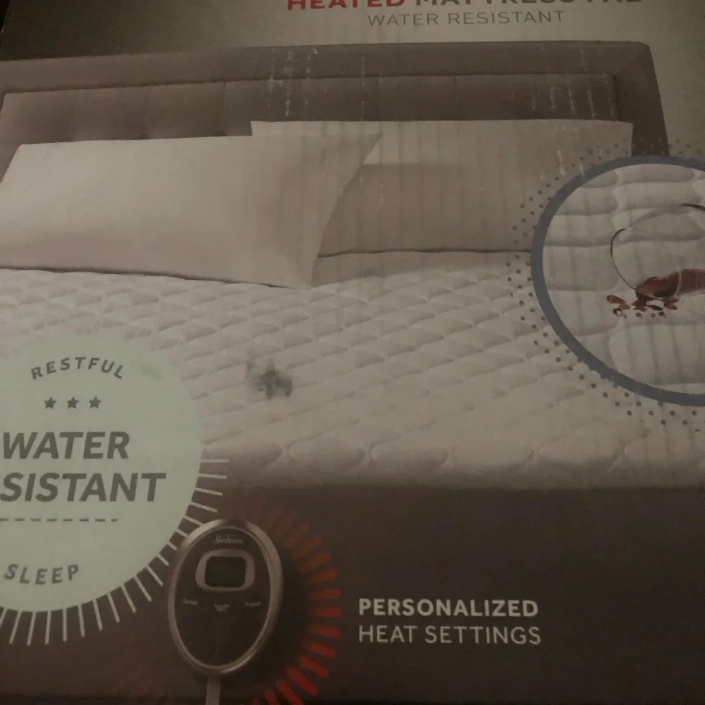 Sunbeam Water Resistant Mattress Pad -full-